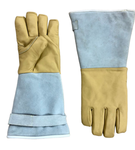 16 Inch Cryogenic Gloves - Fabric Type: Leather