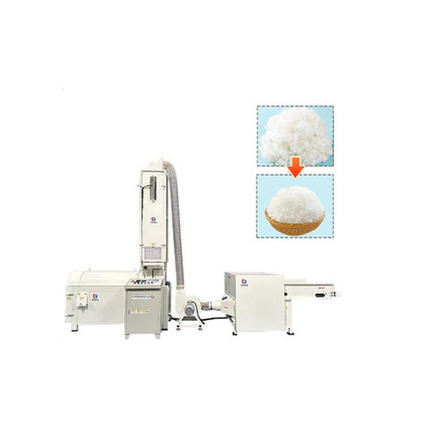 Ball Fiber Making Machine Pearl Ball Shape Cotton Polyester Fiber Machine - Capacity: 250 Kg/Hr