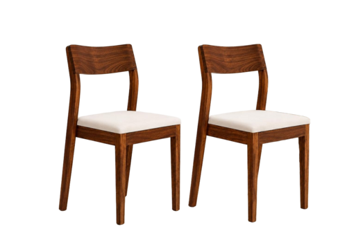 Rustic Teak Brown Rosewood Dining Chairs For Dining Room - Application: No