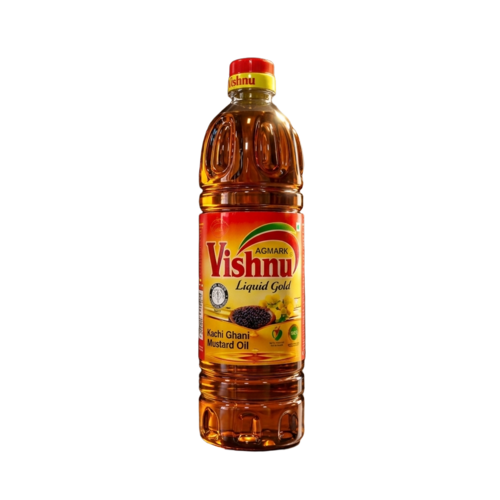 Vishnu Kachi Ghani Mustard Oil 1 Ltr - Application: Culinary Frying