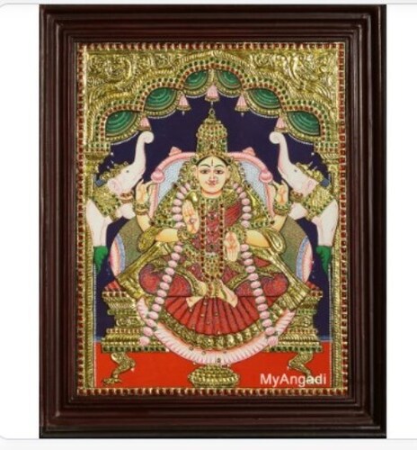 Gajalakshmi Tanjore Painting