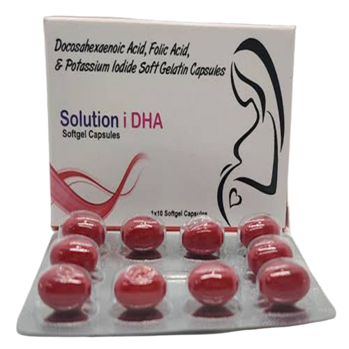 Docosahexaenoic Acid, Folic Acid & Potassium Iodide Soft Gelatin Capsules