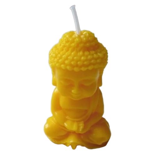 Yellow Buddha Paraffin Wax Candle