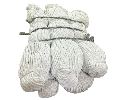 4Mm White Resham Rope - Length: 500 Mm