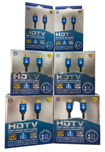 Premium High Speed HDMI 2.1 Cable 8K 4320P ARC 1.5M 3M 5M 15M 20M