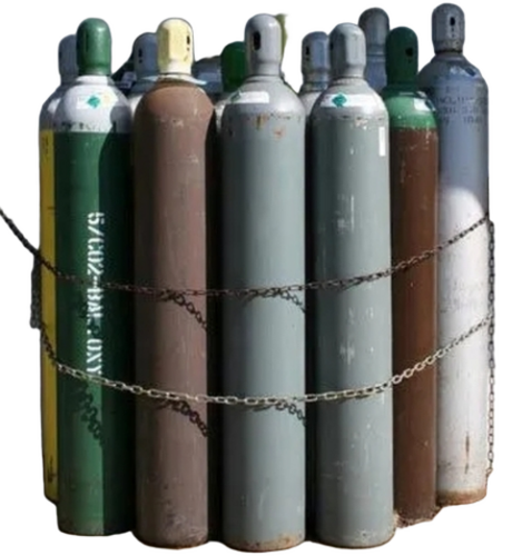 High Pressure Gas Cylinder - Color: Gray