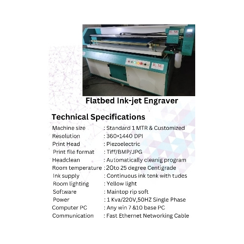 Flatbed Inkjet Cts Engraver Machine
