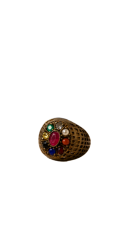 Ashtadhatu Navaratna Ring - Color: Multicolor