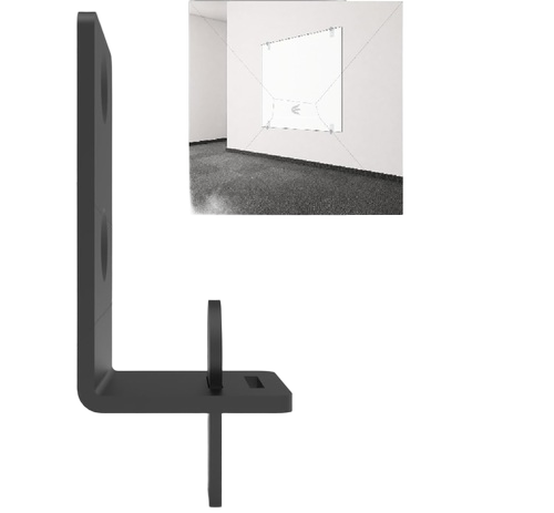 Etalage Klic Clak Stepe L Shape Bracket Clamp 100 Pcs For Ceramic Tile Display Stand Ms Zinc Co - Height: 4.5 Centimeter (Cm)