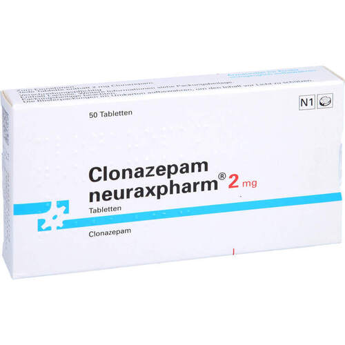 Original Quality Clonazepam neuraxpharm 2 mg tablets, 50 pcs