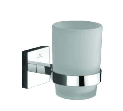 Brass Glass Tumbler Holder - Color: Silver