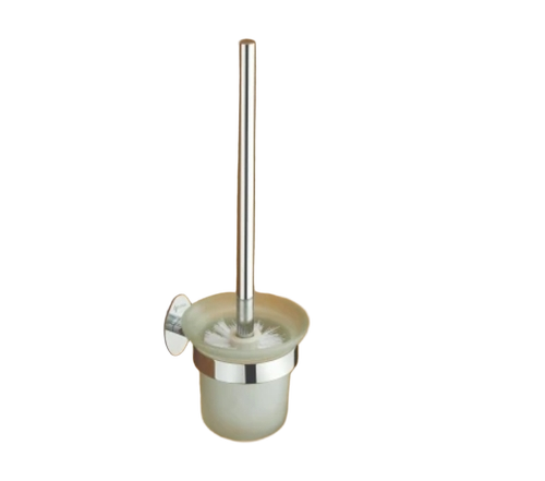 Brass Toilet Brush Holder - Color: Silver