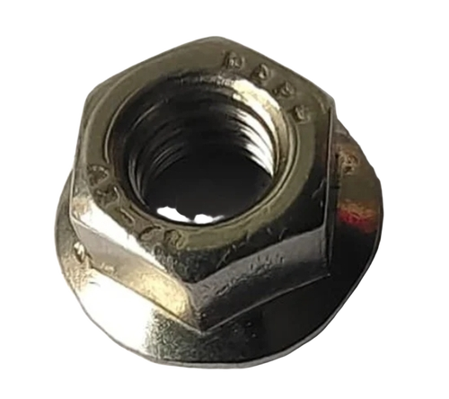 Mild Steel Flange Nut - Color: Silver