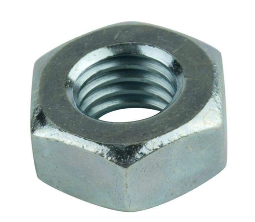 Mild Steel Hex Nut - Color: Silver