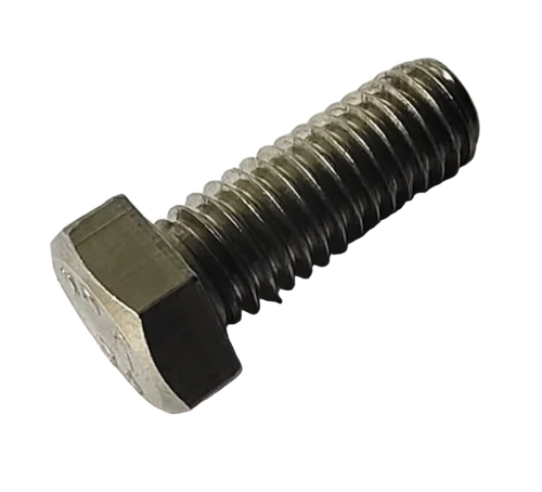 Stainless Steel Hex Head Bolt - Color: Silver