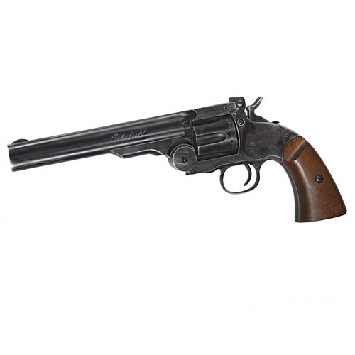 ASG Schofield 6 Aged Black .177 Pellet Co2 Revolver