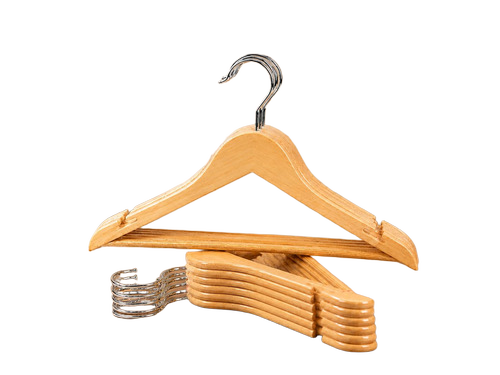 Wooden Hangers - Color: Brown