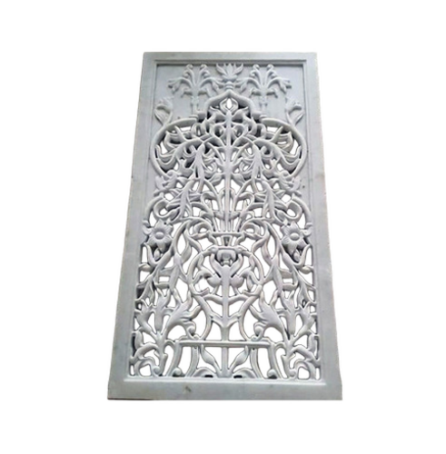 Designer Marble Jali - Color: White