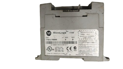 Used Allen-Bradley Micrologix 1100 Plc Controller Cat No 1763-L16Bbb 24V Dc - Application: Industrial Machine Automation (Packaging