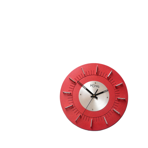 Red Designer and Latest Stylish Metal Premium Wall Clock For Home