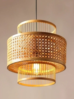 Bamboo Lamps - Color: Brown