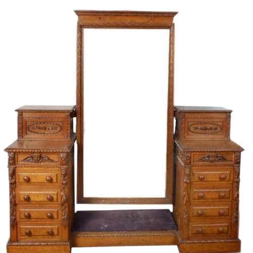 Brown Wooden Dressing Table