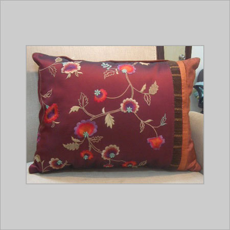 Cushion - Superior Quality Fabric, Varied Sizes & Color Patterns, Easy Maintenance, Embroidered & Patch Work Designs