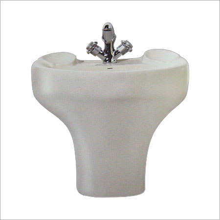 हाफ पेडस्टल वॉश बेसिन