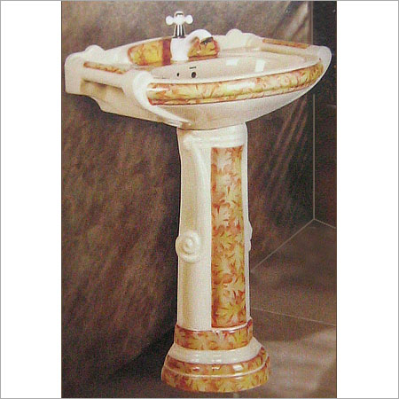 हाथ से बने पैडस्टल वॉश बेसिन