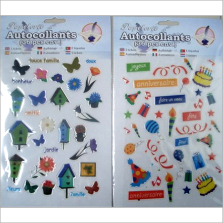 बहुरंगा पर्यावरण के अनुकूल एपॉक्सी स्टिकर