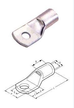 Crimping Type Copper Tubular Cable Terminal Ends - Electrolytic High Conductivity Copper, Electro Tinned Finish, Customizable Sizes and Specifications