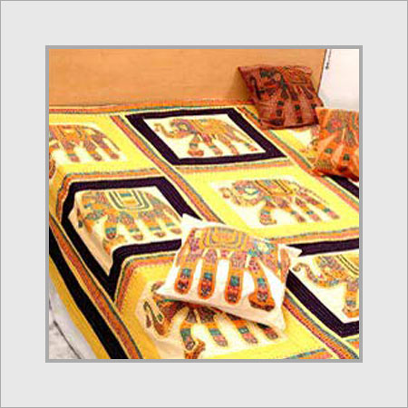 राजस्थानी प्रिंटेड बेड कवर