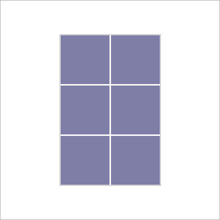 WHITE PRINT TILES - Ceramic 10x10cm Purple Matte, Durable Easy Install