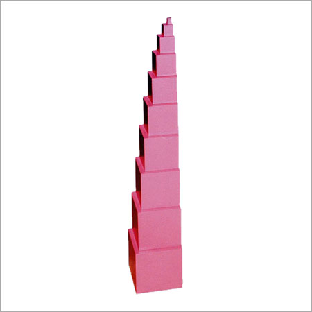 Wooden Cubes Pink Tower