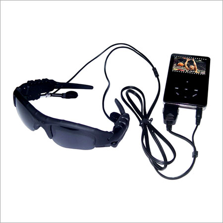 Mp4 रिकॉर्डर के साथ ब्लैक कैमरा सनग्लासेस