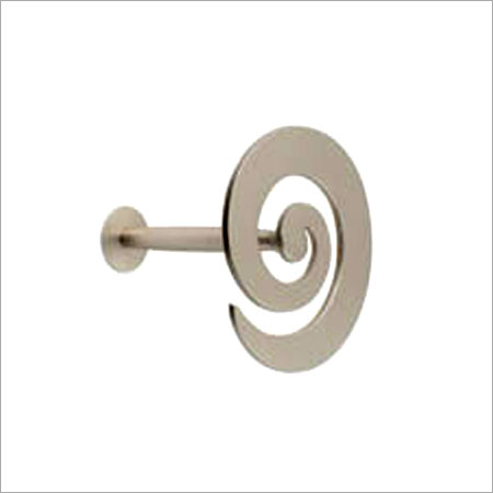 Brass Shutter Knob Flat Swirl Application: Doors