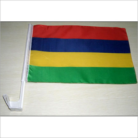 पॉलिएस्टर रंगीन कार ध्वज का आकार: 30X45 सेमी 0R 20X30 सेमी