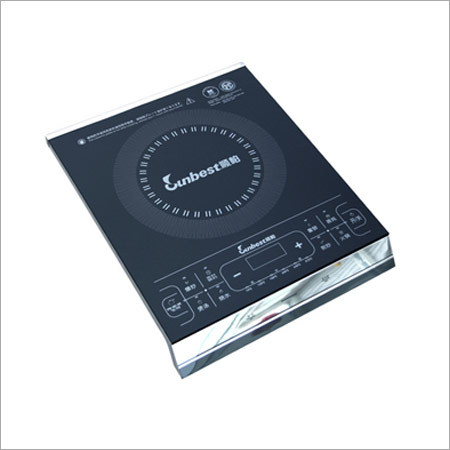 Digital Display Kitchen Induction Cooker - Tuffen Glass & Plastic, Regular Size, 10-Digit Display for Time, Temperature, Voltage & Power | Adjustable Watts 500W-2200W, Custom Colors, 24-Hour Timer