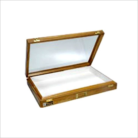 Insect Storage Box - Teakwood Frame with Sunmica Top & Plywood Bottom | Features 8 mm Thick EVA Lining, Glazed White Interior, Brass Hinges, and Pest-Proof Design