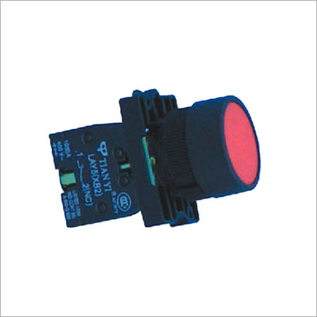 Red-black Superior Finish Push Button