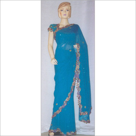 Hand Embroidered Saree