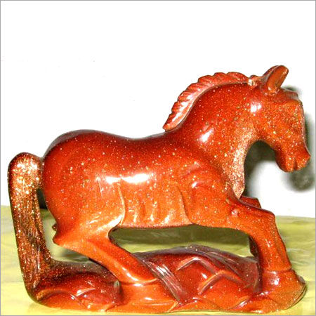 Semi-Precious Stone Horse Figures