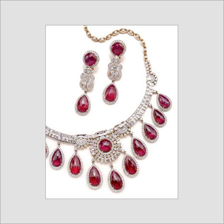 Womens Gemstone Necklace Set