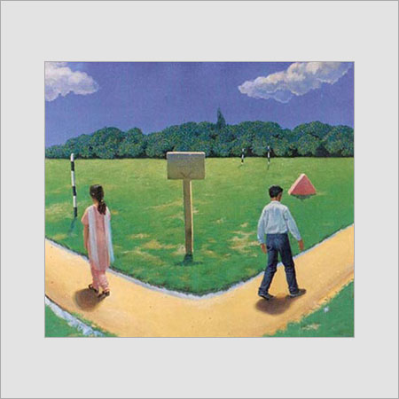 फाइन फ़िनिश ओरिजिनल कैनवास पेंटिंग