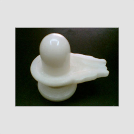 Eco-Friendly White Marble Shivling