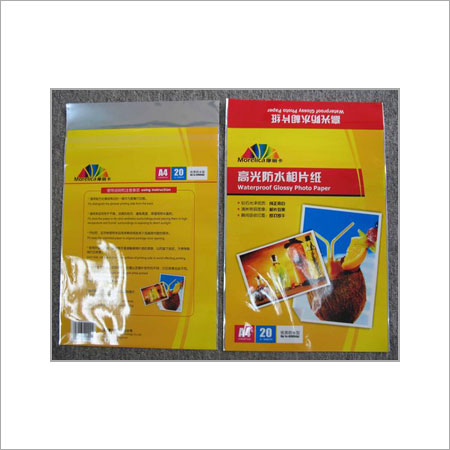 उच्च चमकदार पनरोक फोटो पेपर