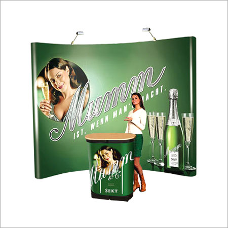 Advertisement Stand - Large Rectangular Plastic Display in Green | Eye-Catching, Waterproof, Foldable Design for Banquets and Exhibitions