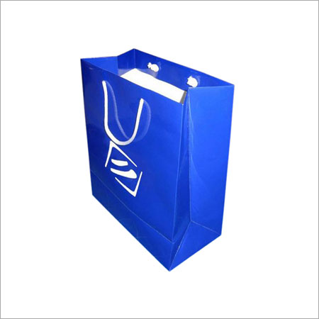  ब्लू कलर पेपर शॉपिंग बैग