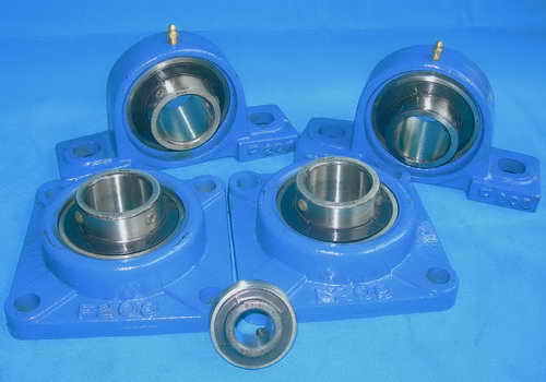 Pillow Block Bearing - Deep Groove Ball Bearing, Sealed on Both Sides, Spherical Outside Diameter, Plummer Block or Flanged Housing Mounting
