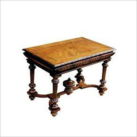 Handcrafted Designer Wooden Table - Solid Wood, Lightweight Design, Any Color | Easy to Clean, Home Furniture